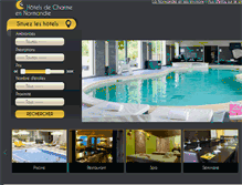Tablet Screenshot of hotels-charme-normandie.com